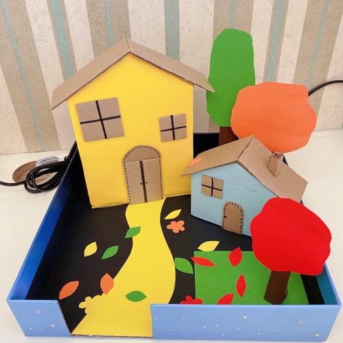 用纸盒做小房子教程 