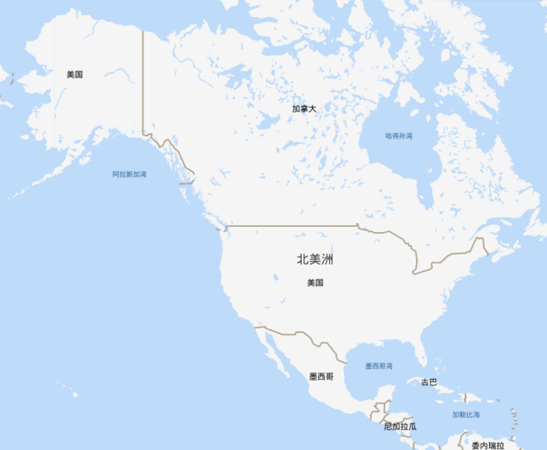北美洲地理位置的相关图片