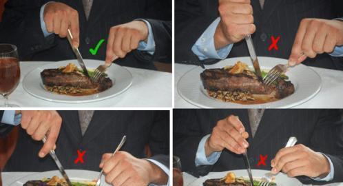 吃牛排怎么拿刀叉的相关图片