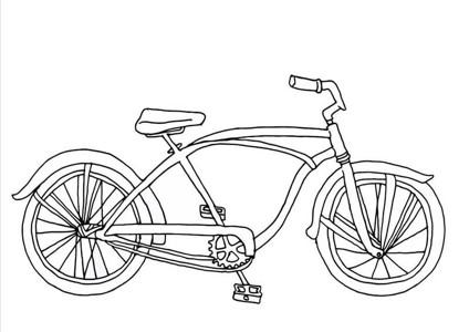 简笔画大全:自行车摩托车绘制方法的相关图片