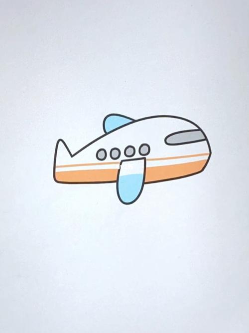 飞机简笔画彩色的相关图片